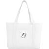 imageDALIX Large Canvas Tote Bag for Women Work Bag Beach Totes Monogrammed White A  ZO