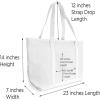 imageDALIX Large Canvas Tote Bag for Women Work Bag Beach Totes Monogrammed White A  ZR