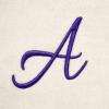 imageDALIX Womens Canvas Tote Bag Shoulder Bags Open Top Purple Monogram AZA