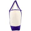 imageDALIX Womens Canvas Tote Bag Shoulder Bags Open Top Purple Monogram AZA