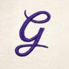 imageDALIX Womens Canvas Tote Bag Shoulder Bags Open Top Purple Monogram AZG