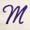 imageDALIX Womens Canvas Tote Bag Shoulder Bags Open Top Purple Monogram AZM