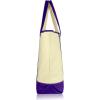 imageDALIX Womens Canvas Tote Bag Shoulder Bags Open Top Purple Monogram AZS