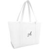 imageDALIX Large Canvas Tote Bag for Women Work Bag Beach Totes Monogrammed White A  ZA