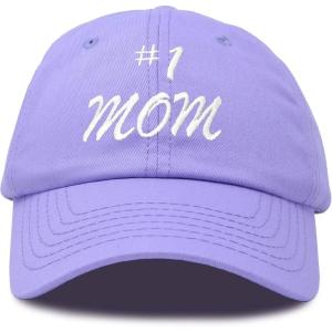 imageDALIX 1 Mom Hat Number One Embroidered Baseball CapLavender