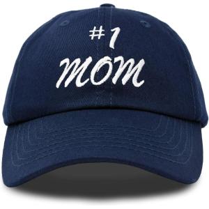 imageDALIX 1 Mom Hat Number One Embroidered Baseball CapNavy Blue