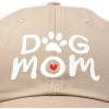 imageDALIX Dog Mom Baseball Cap Womens Hats Dad HatKhaki