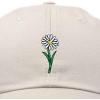 imageDALIX Embroidered Daisy Dad Cap Cotton Baseball Hat WomenBeige