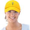 imageDALIX Embroidered Daisy Dad Cap Cotton Baseball Hat WomenGold