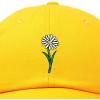 imageDALIX Embroidered Daisy Dad Cap Cotton Baseball Hat WomenGold