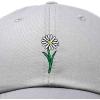 imageDALIX Embroidered Daisy Dad Cap Cotton Baseball Hat WomenGray