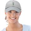 imageDALIX Embroidered Daisy Dad Cap Cotton Baseball Hat WomenGray