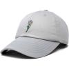 imageDALIX Embroidered Daisy Dad Cap Cotton Baseball Hat WomenGray
