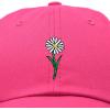 imageDALIX Embroidered Daisy Dad Cap Cotton Baseball Hat WomenHot Pink