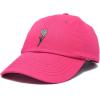 imageDALIX Embroidered Daisy Dad Cap Cotton Baseball Hat WomenHot Pink