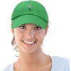 imageDALIX Embroidered Daisy Dad Cap Cotton Baseball Hat WomenKelly Green