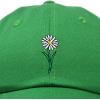 imageDALIX Embroidered Daisy Dad Cap Cotton Baseball Hat WomenKelly Green