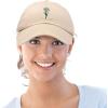 imageDALIX Embroidered Daisy Dad Cap Cotton Baseball Hat WomenKhaki