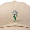 imageDALIX Embroidered Daisy Dad Cap Cotton Baseball Hat WomenKhaki