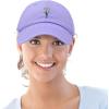 imageDALIX Embroidered Daisy Dad Cap Cotton Baseball Hat WomenLavender
