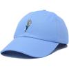 imageDALIX Embroidered Daisy Dad Cap Cotton Baseball Hat WomenLight Blue