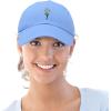 imageDALIX Embroidered Daisy Dad Cap Cotton Baseball Hat WomenLight Blue