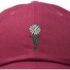 imageDALIX Embroidered Daisy Dad Cap Cotton Baseball Hat WomenMaroon