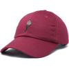 imageDALIX Embroidered Daisy Dad Cap Cotton Baseball Hat WomenMaroon