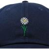 imageDALIX Embroidered Daisy Dad Cap Cotton Baseball Hat WomenNavy Blue