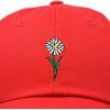 imageDALIX Embroidered Daisy Dad Cap Cotton Baseball Hat WomenRed