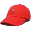 imageDALIX Embroidered Daisy Dad Cap Cotton Baseball Hat WomenRed