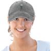 imageDALIX Embroidered Daisy Dad Cap Cotton Baseball Hat WomenWashed Black