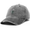 imageDALIX Embroidered Daisy Dad Cap Cotton Baseball Hat WomenWashed Black