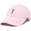 imageDALIX Embroidered Daisy Dad Cap Cotton Baseball Hat WomenWashed Pink
