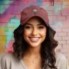 imageDALIX Embroidered Daisy Dad Cap Cotton Baseball Hat WomenWashed Red