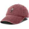 imageDALIX Embroidered Daisy Dad Cap Cotton Baseball Hat WomenWashed Red