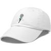 imageDALIX Embroidered Daisy Dad Cap Cotton Baseball Hat WomenWhite