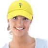 imageDALIX Embroidered Daisy Dad Cap Cotton Baseball Hat WomenYellow