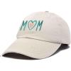 imageDALIX Embroidered Heart Mom Cotton Dad Hat Women GiftBeige