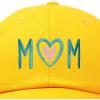 imageDALIX Embroidered Heart Mom Cotton Dad Hat Women GiftGold