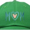 imageDALIX Embroidered Heart Mom Cotton Dad Hat Women GiftKelly Green