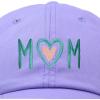 imageDALIX Embroidered Heart Mom Cotton Dad Hat Women GiftLavender