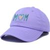 imageDALIX Embroidered Heart Mom Cotton Dad Hat Women GiftLavender