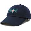 imageDALIX Embroidered Heart Mom Cotton Dad Hat Women GiftNavy Blue
