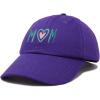 imageDALIX Embroidered Heart Mom Cotton Dad Hat Women GiftPurple