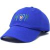 imageDALIX Embroidered Heart Mom Cotton Dad Hat Women GiftRoyal Blue