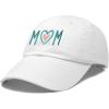 imageDALIX Embroidered Heart Mom Cotton Dad Hat Women GiftWhite