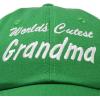 imageDALIX Worlds Cutest Grandma Hat Gift Embroidered Cotton CapKelly Green