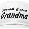 imageDALIX Worlds Cutest Grandma Hat Gift Embroidered Cotton CapWhite