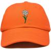 imageDALIX Embroidered Daisy Dad Cap Cotton Baseball Hat WomenOrange